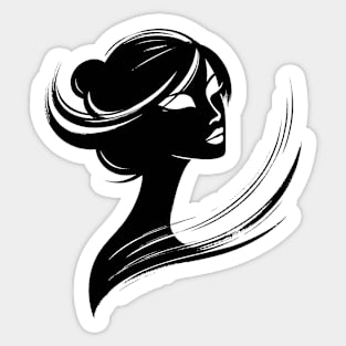 The face of womanry Sticker